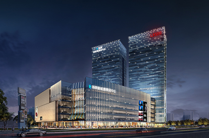 佛山联塑总部大楼外观发光字工程—快播在线视频精心打造